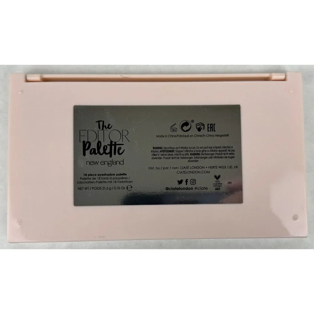 Ciaté London The Editor Palette New England 18-Shades Eyeshadow Palette NEW